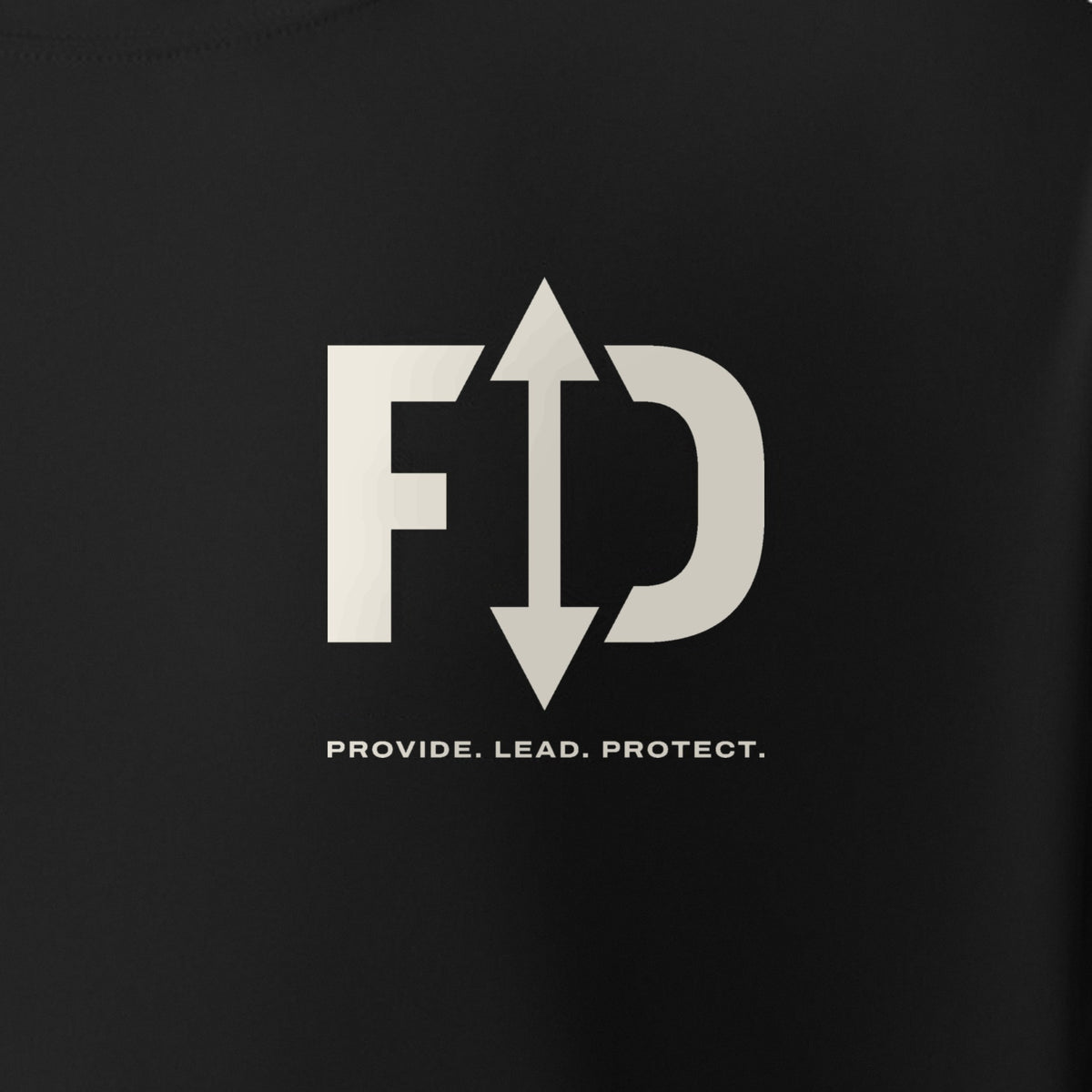 Close-up: The FD Performance Tee, chest print
