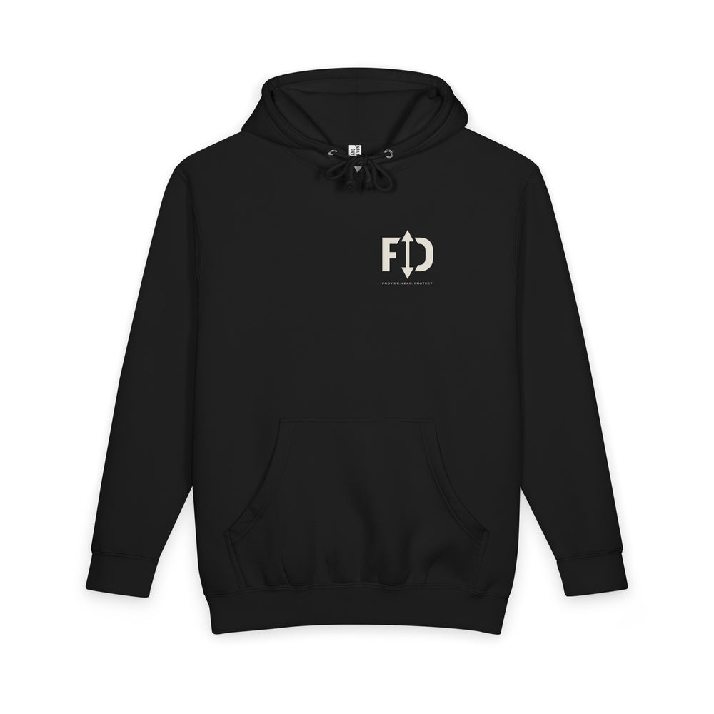 Mockup: The FD Hoodie, Black