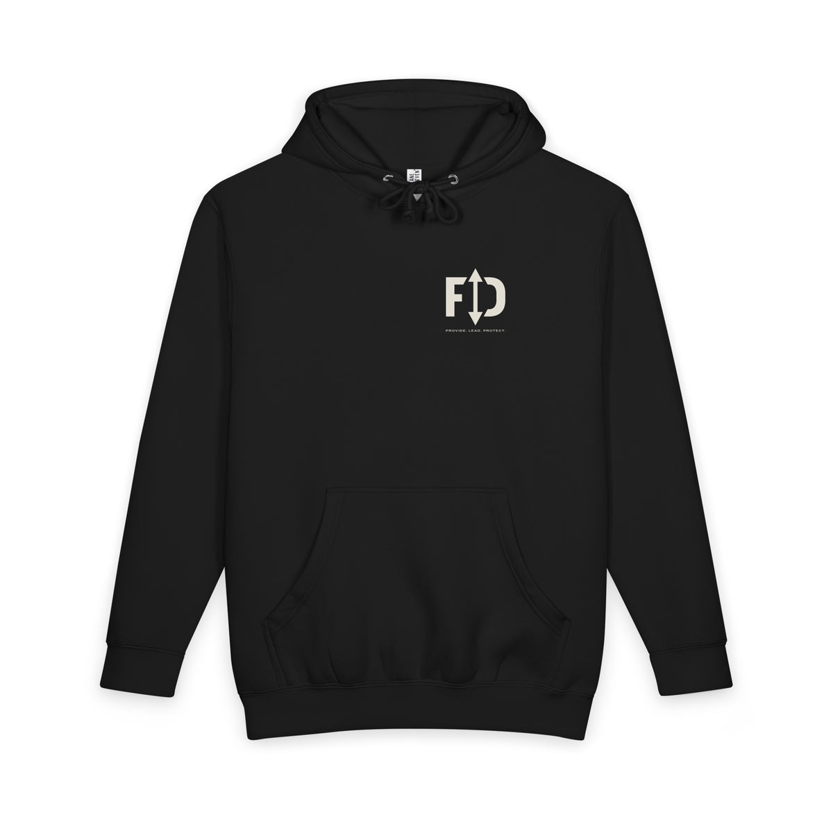 Mockup: The FD Hoodie, Black